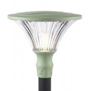 Lampada da esterno in alluminio pressofuso con diffusore trasparente salvia