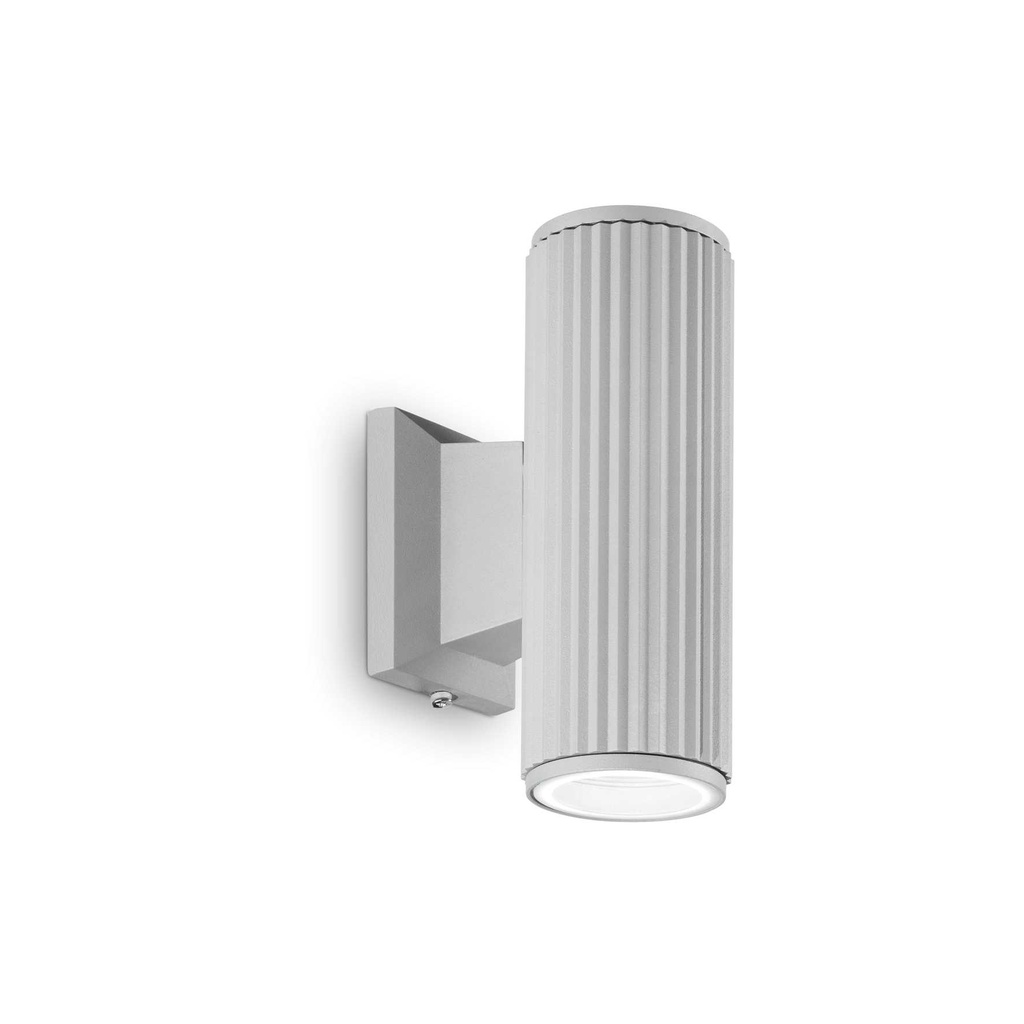 Lampada da parete BASE AP2 grigio - L 65 x H 180 x P 115 mm