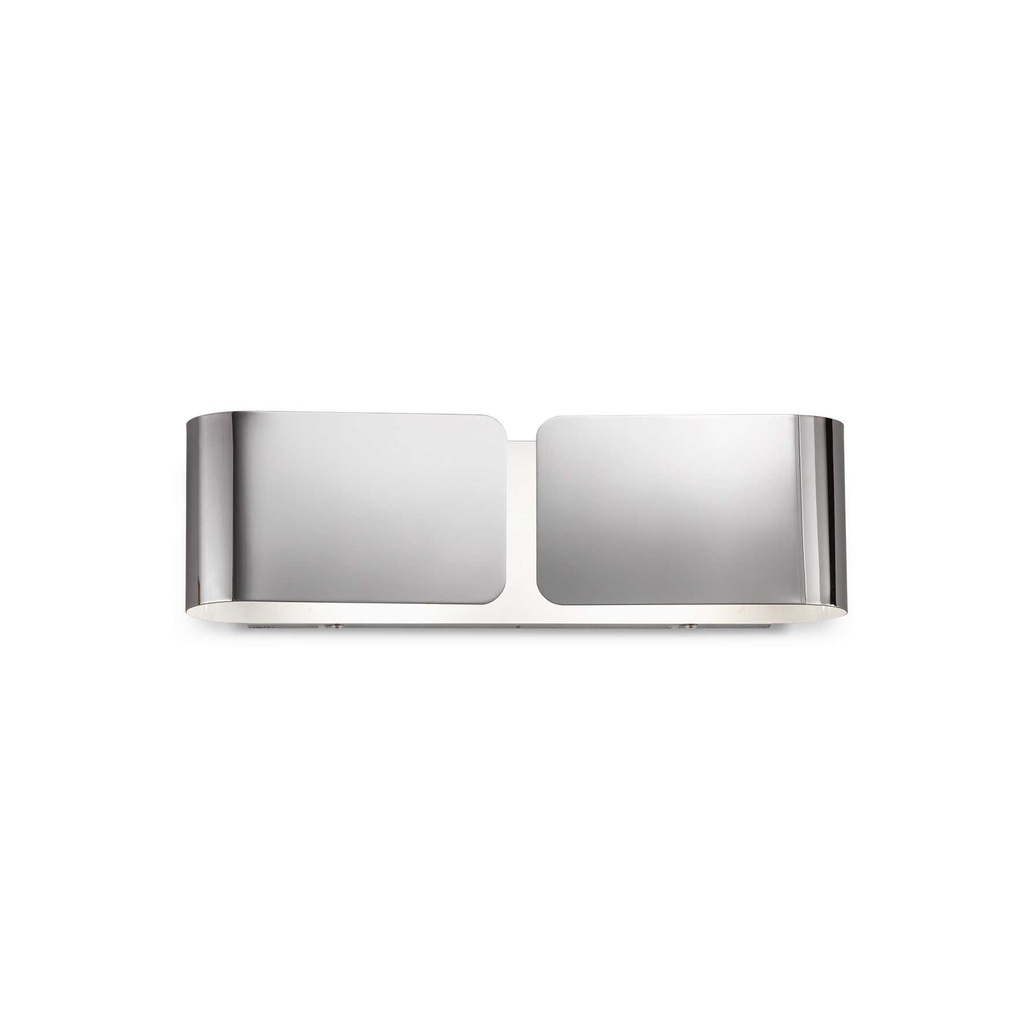 Lampada da parete CLIP AP2 cromo - L440xH125xP110mm