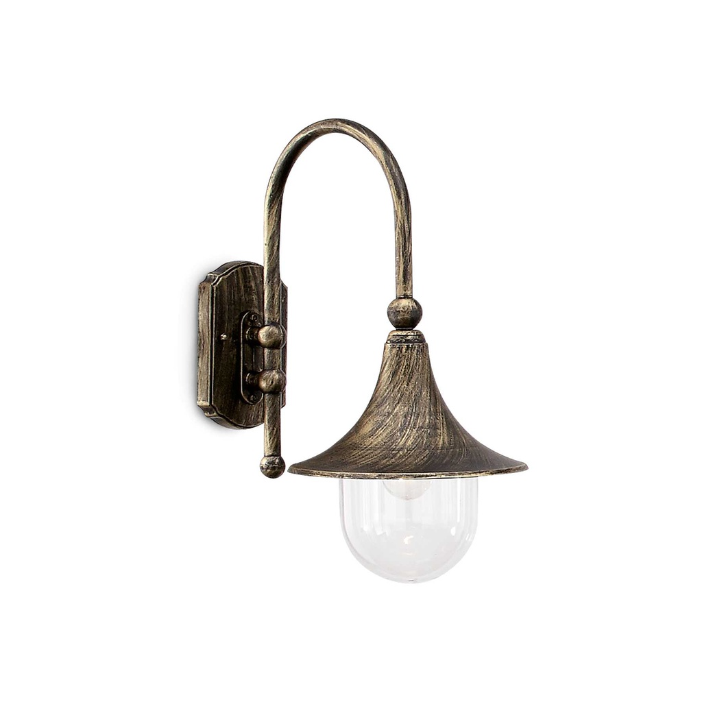 Lampada da parete Cima AP1 nero - L280xH460xP400mm
