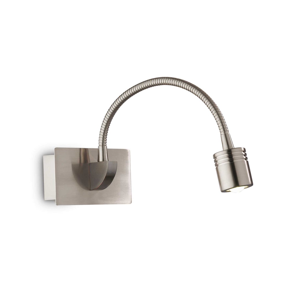 Lampada da parete Dynamo in nickel - L115xH65xP325mm