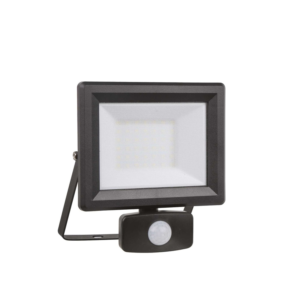 Lampada da parete Flood con sensore 30W - L 145 x H 105 x P 190 mm - Nero