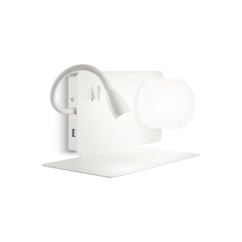 Lampada da parete bianco L 375 x H 150 x P 175 mm