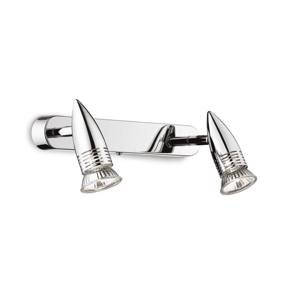 Lampada da parete cromo L 290 x H 110 x P 110 mm