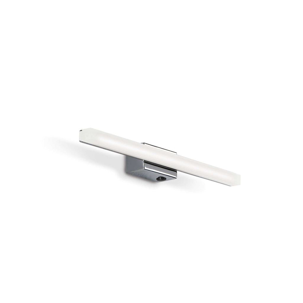 Lampada da parete cromo L 450 x H 45 x P 70 mm