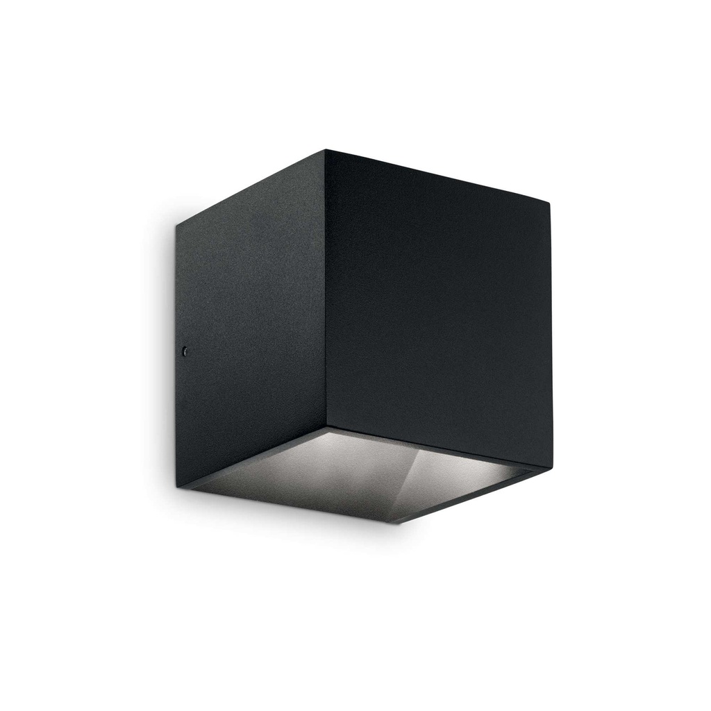 Lampada da parete nero L 100 x H 100 x P 100 mm