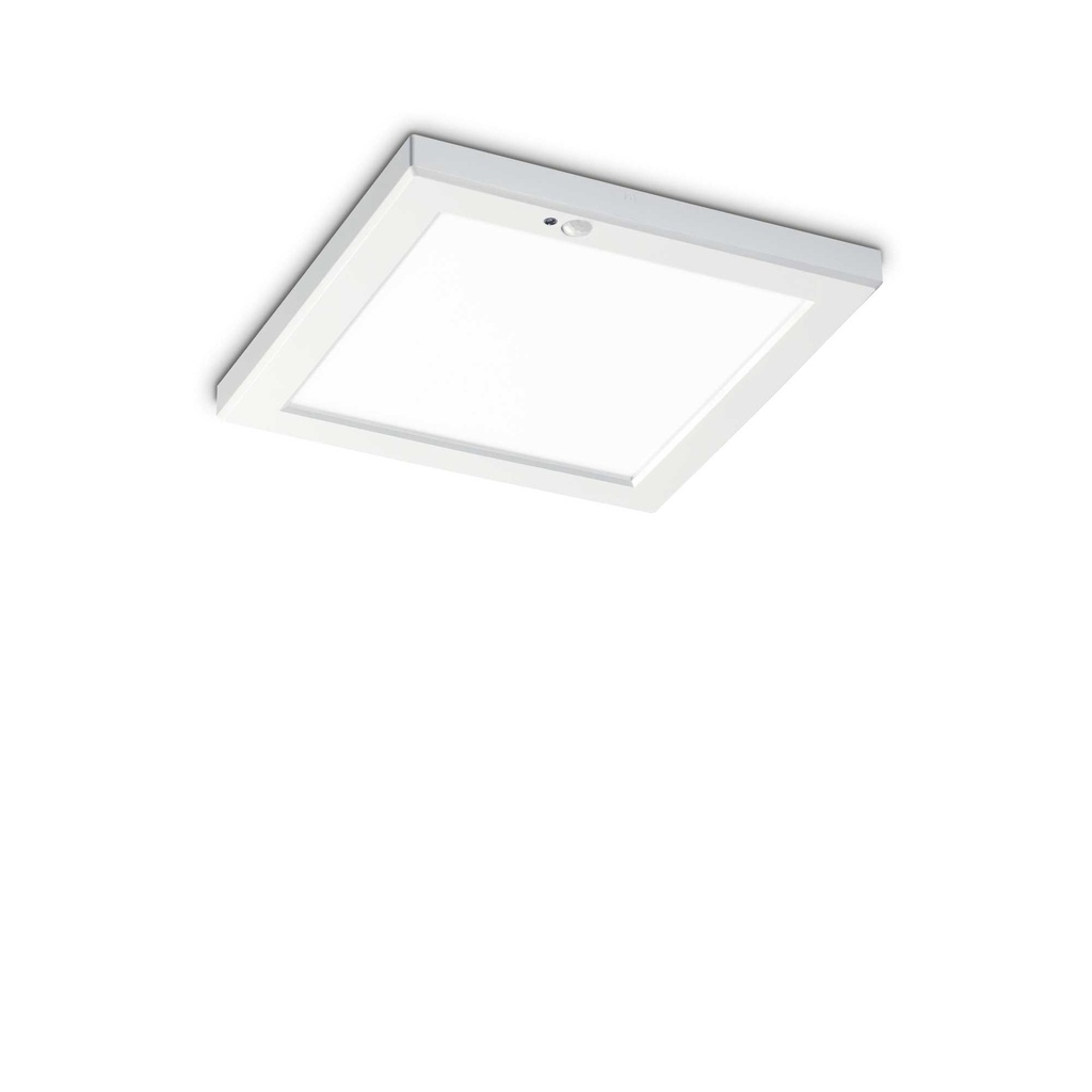 Lampada da soffitto Aura Square 3000K Bianco con sensore - L220xH18xP220mm