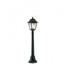 Lampada da terra in alluminio pressofuso con diffusori in vetro trasparente - Altezza max 210mm nero