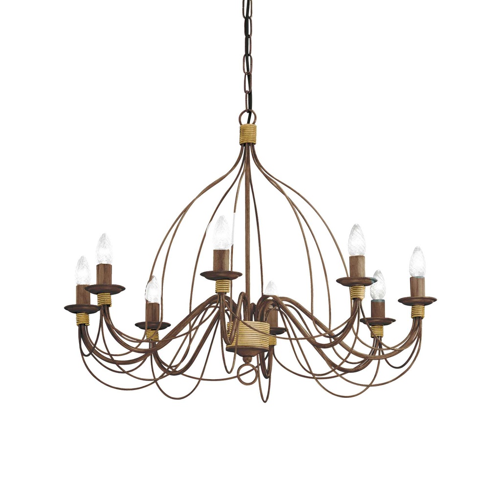 Lampada sospensione Corte D800xH795-1150mm Ruggine