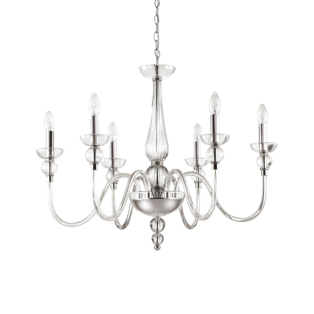 Lampada sospensione DOGE trasparente D750xH820-1500mm