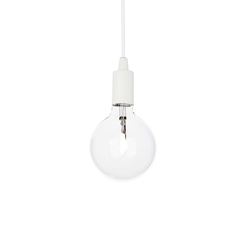 Lampada sospensione Edison D125xH480-2230mm bianca