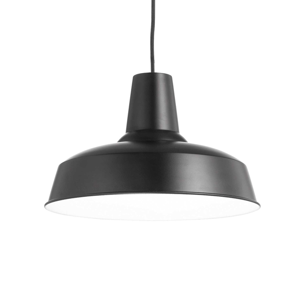 Lampada sospensione MOBY nera D350xH475-2225mm
