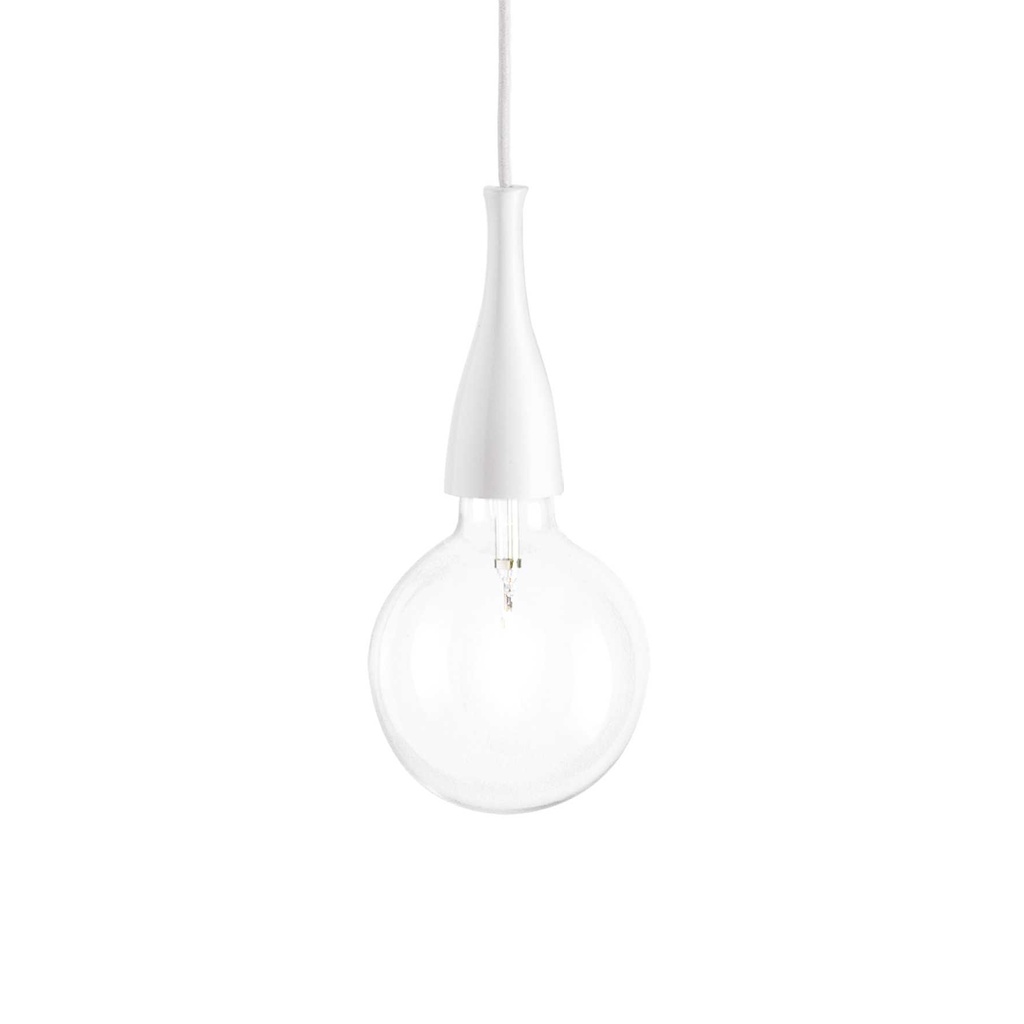 Lampada sospensione Minimal Bianco D125xH510-2420mm