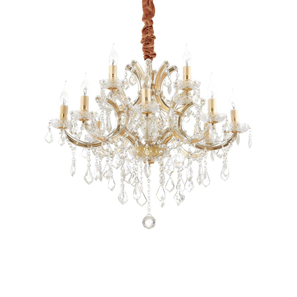 Lampada sospensione Napoleon oro D740xH880-1700mm
