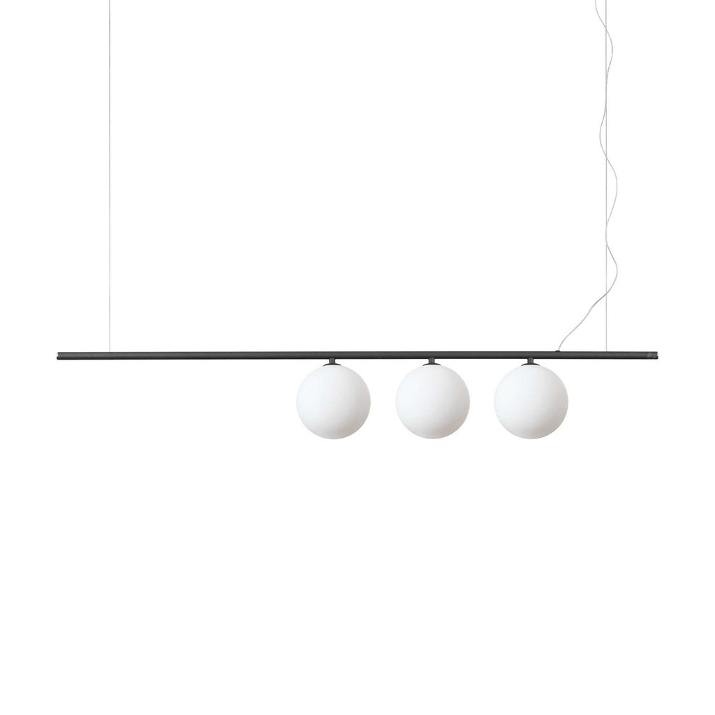 Lampada sospensione Perline SP3 Nero - L1205xH420-2200xP150mm