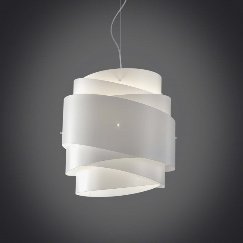 Lampadario a sospensione BEA una luce Bianco diametro 40x h39 cm