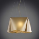 Lampadario a sospensione cinque luci luci WANDA in Polilux Oro diametro 59x h31 cm