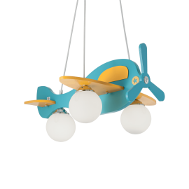 Lampadario cameretta aereo azzurro bimbo