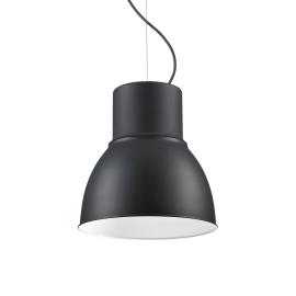 Lampadario moderno industrial nero cm 46.5