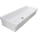 Lavabo a canale in ceramica 90x45x20 cm