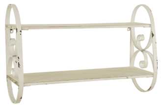 Mensola 2 ripiani h-4910 cm. 66 x 23,5 h 43
