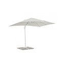 Ombrellone braccio Eden bianco-naturale 2x3 m iperbriko