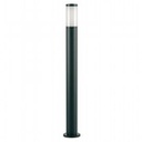 Palo in Alluminio Pressofuso con Diffusore Opalino - Altezza 180mm, Diametro 60mm - IP43, 25W nero