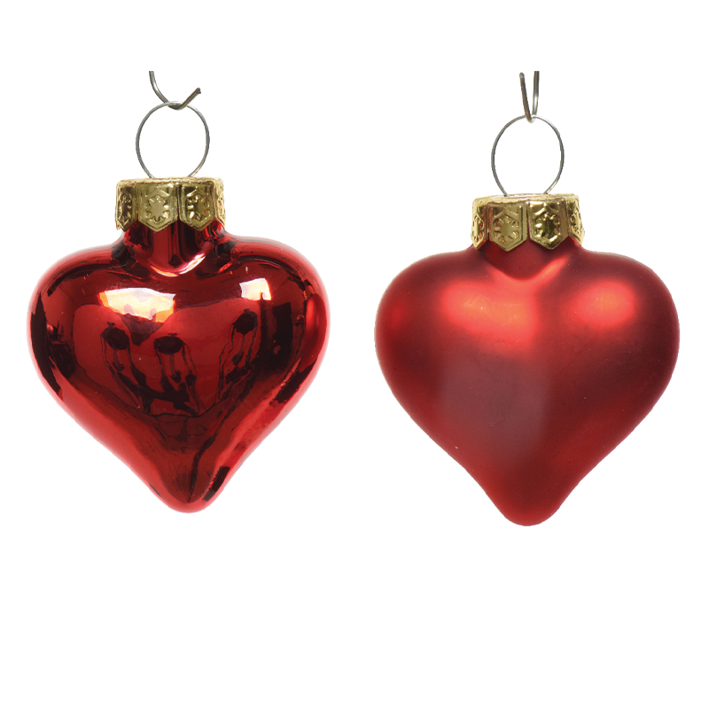 Pendagli cuore rosso assortiti