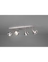 Plafoniera Soffitto 4 Spot Orientabili Leon Nichel Trio Lighting