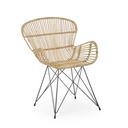 Poltrona Venturs in fibre stile naturale