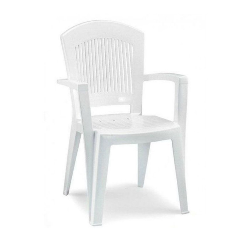 Poltrona da esterno in resina Super Elegant bianca Scab Design PZ 1