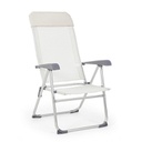 Poltrona sdraio da giardino in alluminio e tessuto Bianco CROSS 58x62,5x h110 cm (copia)