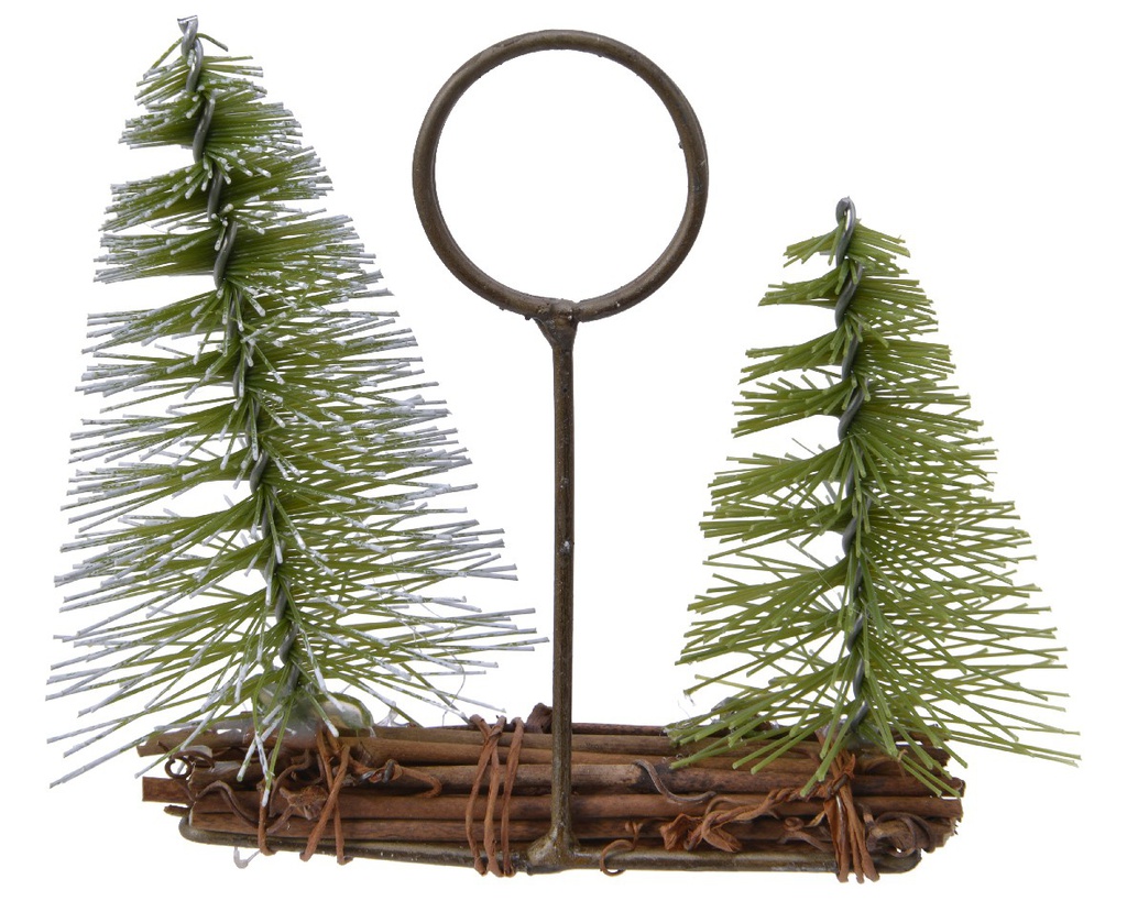 Portacarte decorativi con alberi cm 11 x 11