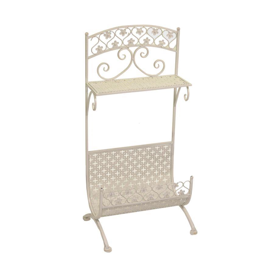 Portariviste metallo letizia bianco cm 31x42h85