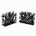 Portariviste metallo posate 1-2 nero cm 35x12h26