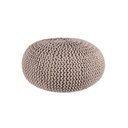 Pouf intrecciato tortora bizzotto cm 80
