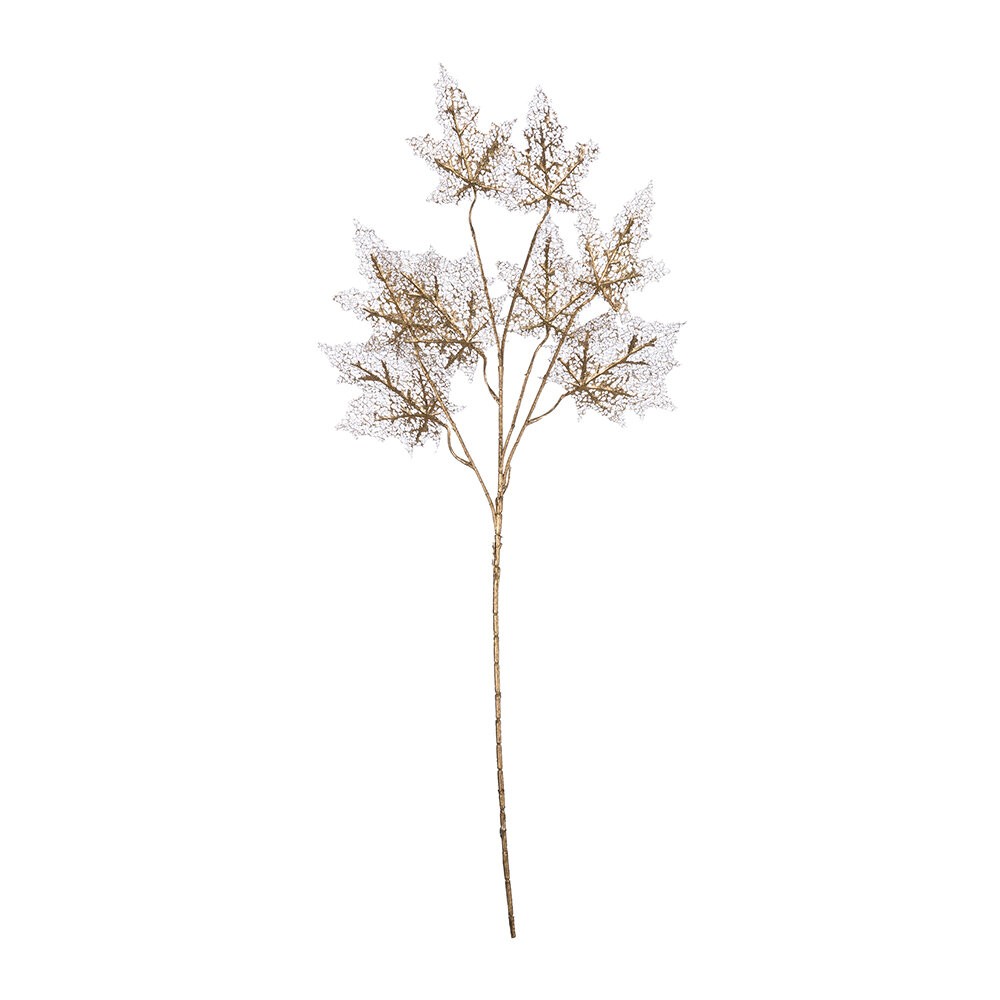 Ramo decorativo foglie oro cm 47x7x85cm