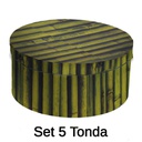 Scatola cartone 1-5 bambu' tondo cmø40,5h17,8