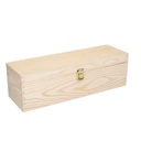 Scatola cassetta vino legno naturale 1 bottiglia champagne cm38x13h12