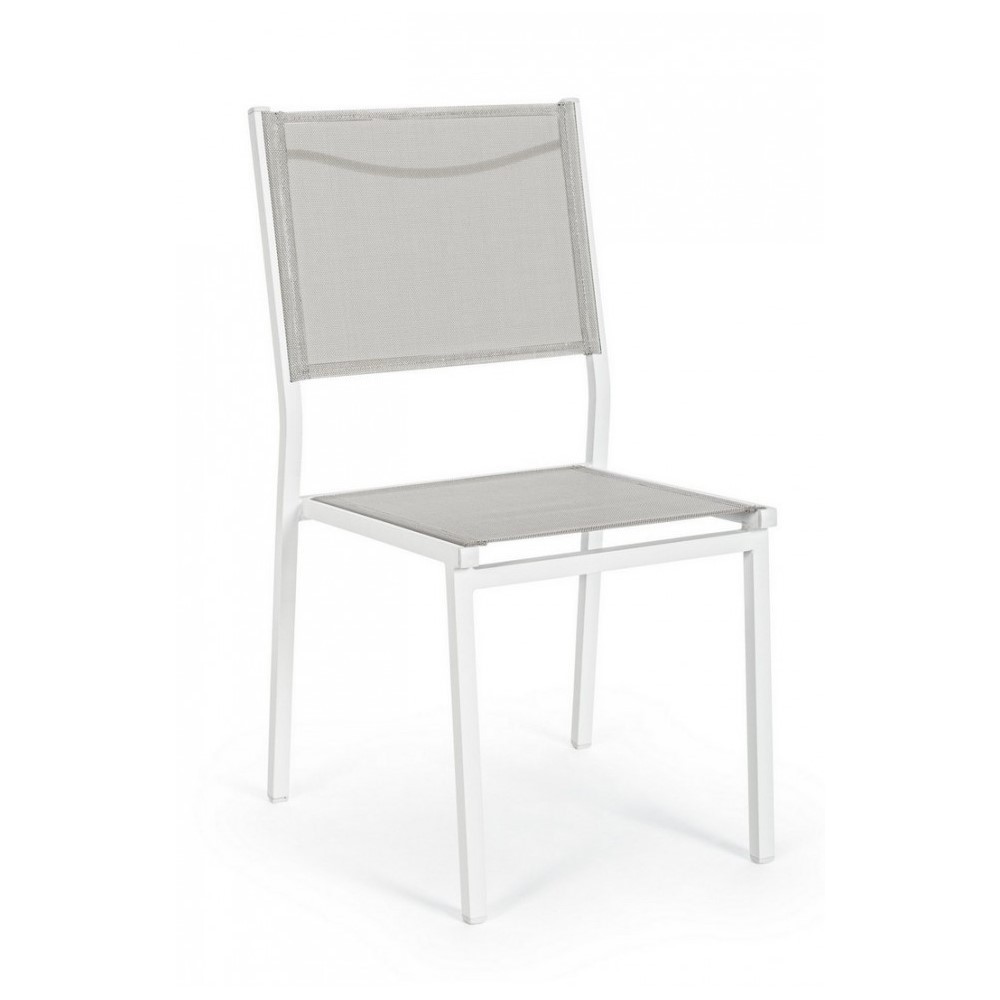 Sedia Hilde bianco Cloud da esterno cm 46 x 57 x 88 h
