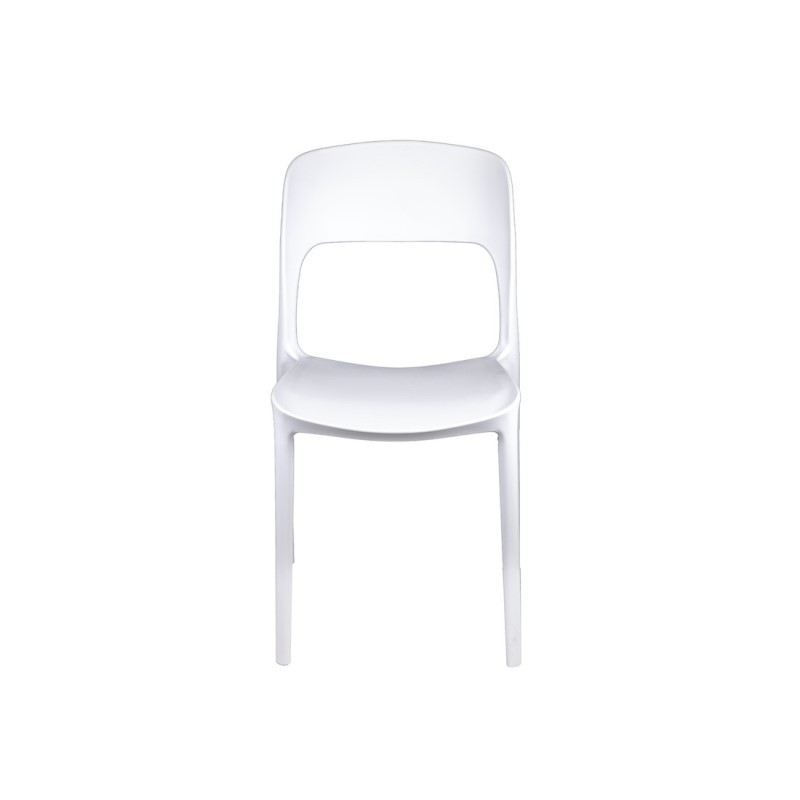 Sedia da giardino in polipropilene Bianco RISTO 47x52x h83 cm