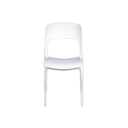 Sedia da giardino in polipropilene Bianco RISTO 47x52x h83 cm