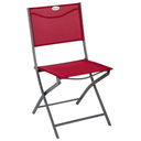 Sedia da giardino pieghevole modula rosso