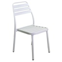 Sedia esterno alluminio las vegas bianca cm 49x 58 x h45-88