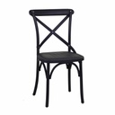 Sedia esterno plastica cross nero cm39x43 x h45,5-89,5