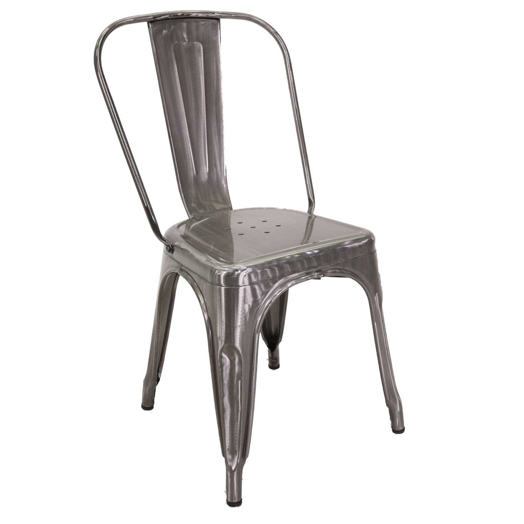 Sedia ferro new bristol galvanizzato cm 51x43h84
