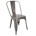 Sedia ferro new bristol galvanizzato cm 51x43h84