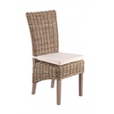 Sedia per esterno in Mogano Luzia 48x59x h104 cm