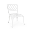 Sedia per esterno in alluminio Bianco FAENZA 44x46x h89 cm