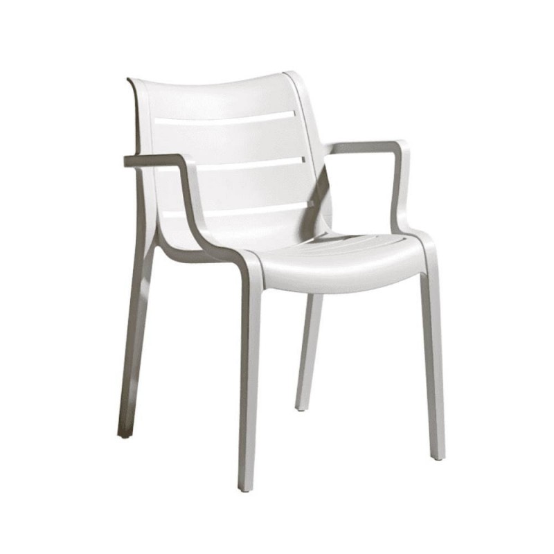 Sedia poltrona in tecnopolimero Sunset lino SCAB